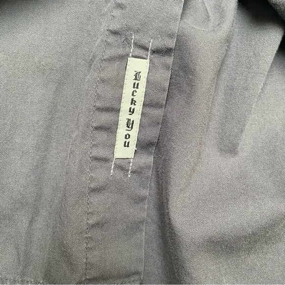 Lucky Brand Bohemian Embroidery Trim Button Up Shirt - Picture 16 of 16